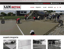 Tablet Screenshot of luxbeton.com